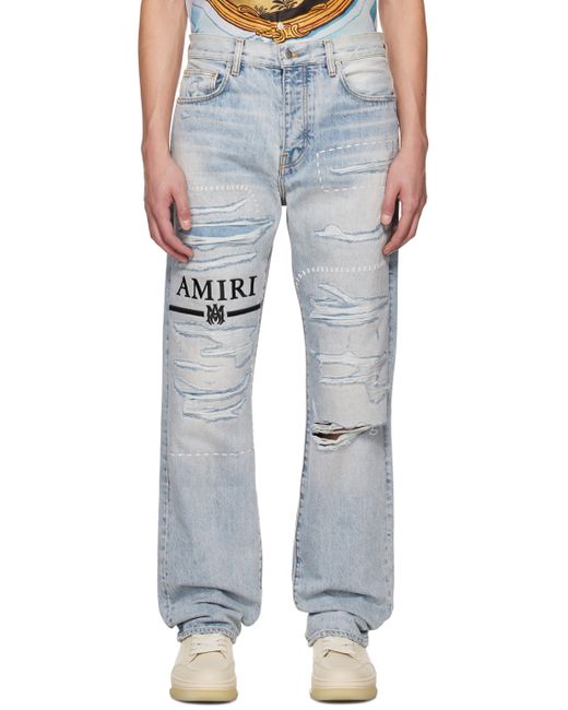 Amiri Blue Distressed Jeans