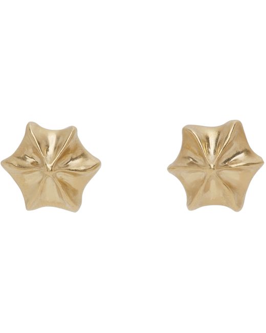 Maison Margiela Gold Graphic Earrings