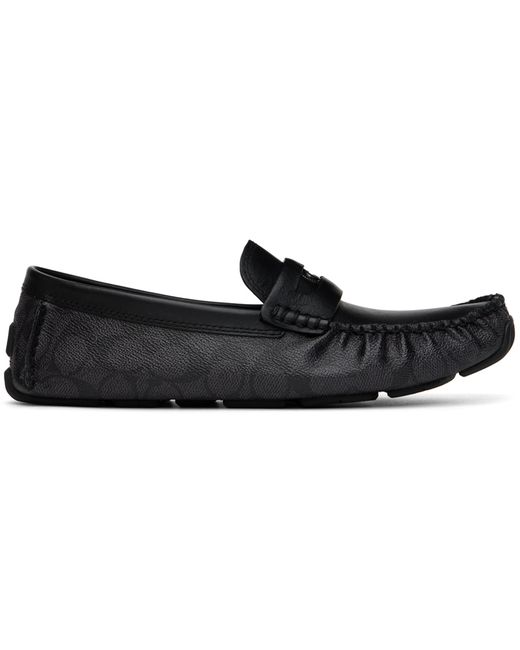 Coach Black Coin Driver Loafers
