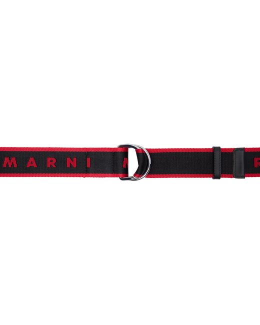 Marni Black Slider Belt