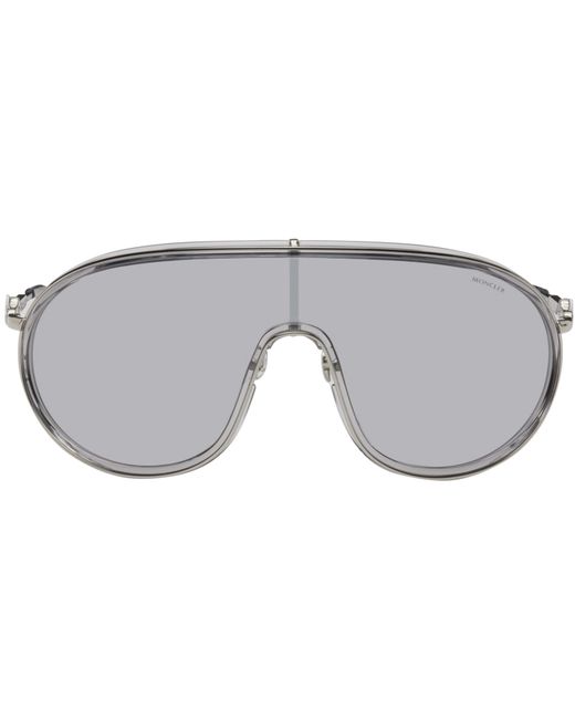 Moncler Silver Vangarde Sunglasses