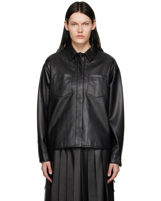 Han Kj0benhavn Oversized Faux-Leather Shirt