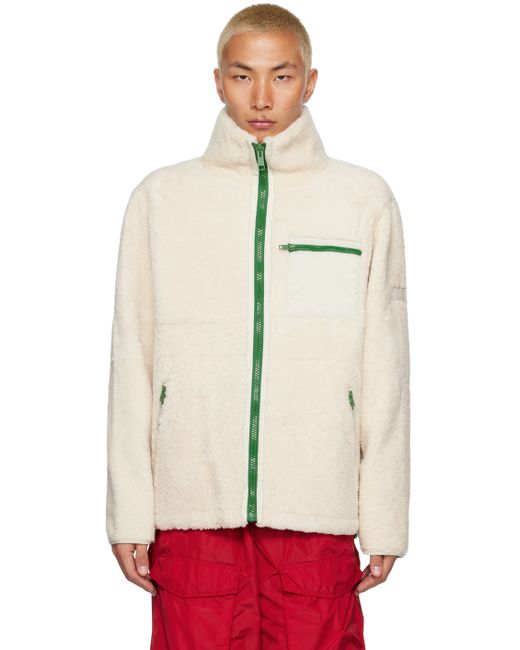Yves Salomon Army Off Funnel Neck Shearling Jacket