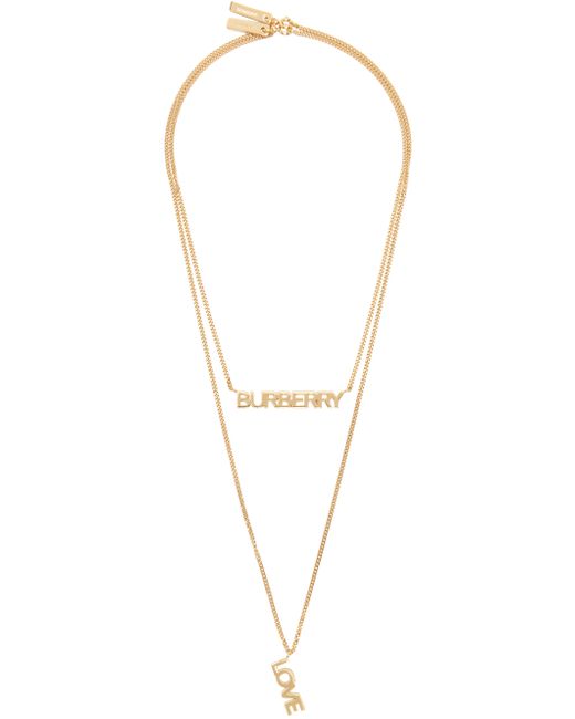 Burberry Gold Love Necklaces