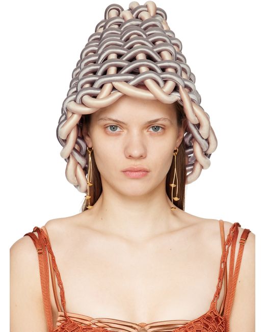 Isa Boulder Exclusive Taupe Bouncy Beach Hat