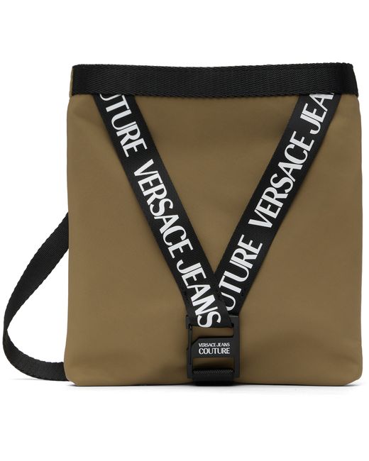 Versace Jeans Couture Tan V-Webbing Belt Bag