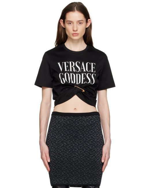 Versace Goddess Safety Pin T-Shirt