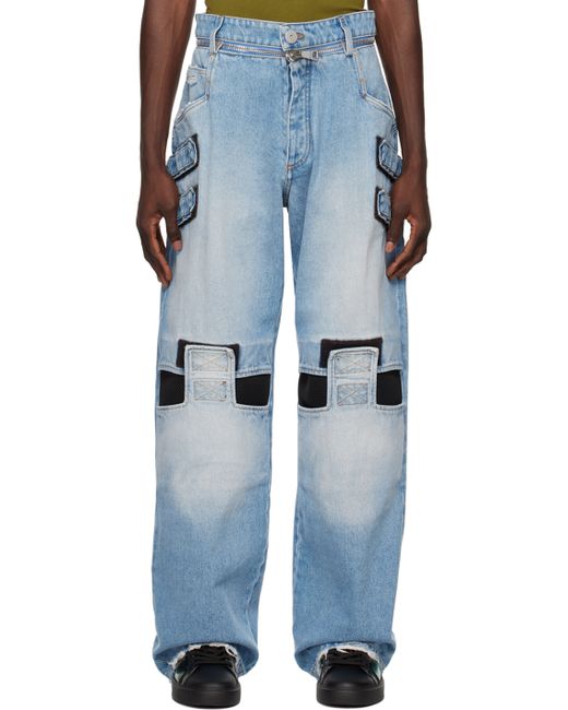 Balmain Velcro Strips Jeans