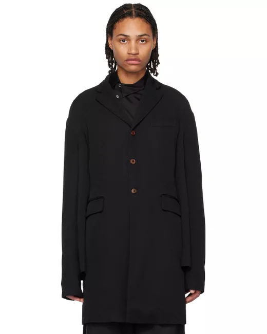 Comme Des Garcons Black Tailored Coat