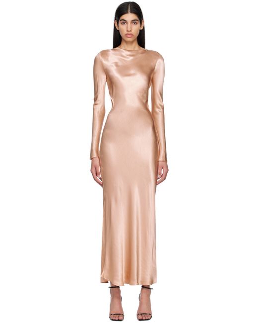 Bec + Bridge Gold Ren Long Sleeve Maxi Dress