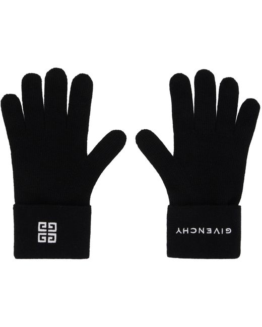 Givenchy Black 4G Gloves