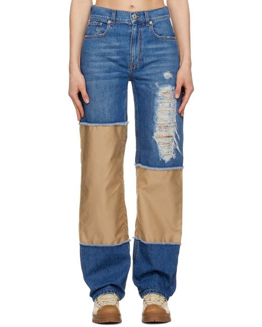 J.W.Anderson Beige Distressed Jeans