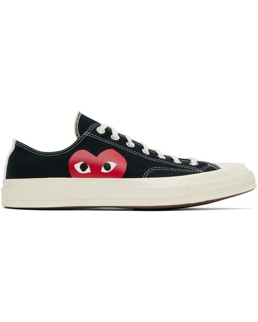 Comme Des Garçons Play White Converse Edition PLAY Chuck 70 Low-Top Sneakers