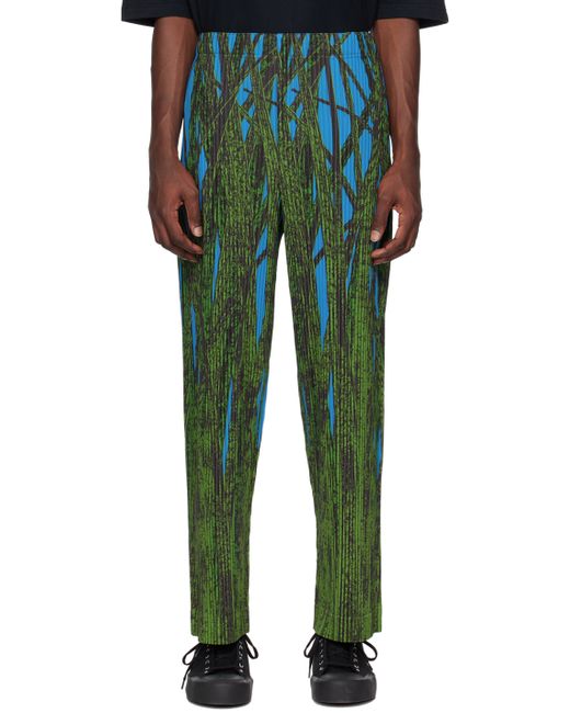 Homme Pliss Issey Miyake Grass Field Trousers