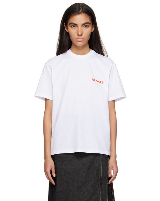Sunnei Exclusive White T-Shirt