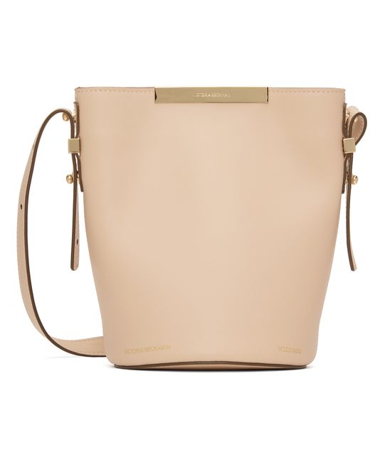 Victoria Beckham Beige Mini Bucket Bag