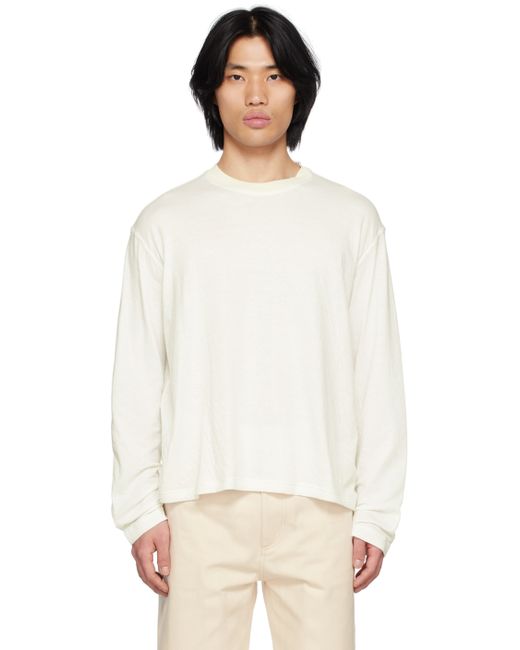 Sunnei White Striped Long Sleeve T-Shirt