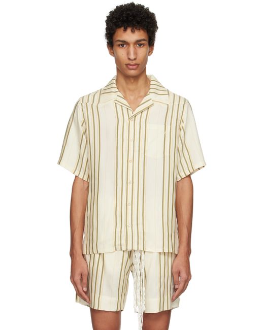 Wales Bonner Exclusive Off-White Bowling Shirt