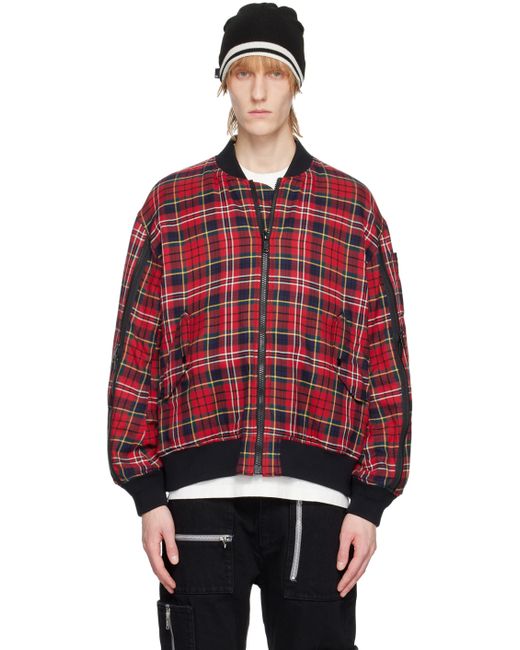 Undercover Check Bomber Jacket