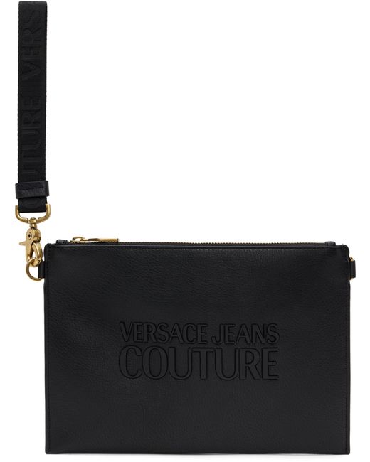 Versace Jeans Couture Rubberized Logo Pouch
