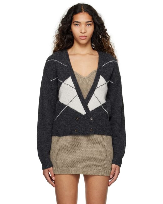The Garment Gray Off-White Verbier Cardigan