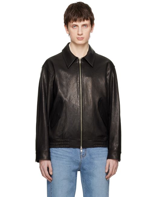 Dunst Two-Way Zip Leather Jacket