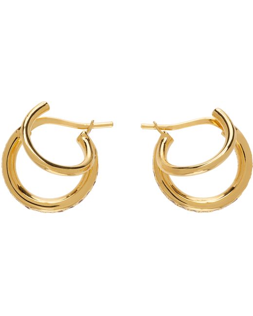 Panconesi Exclusive Gold Crystal Stellar Earrings