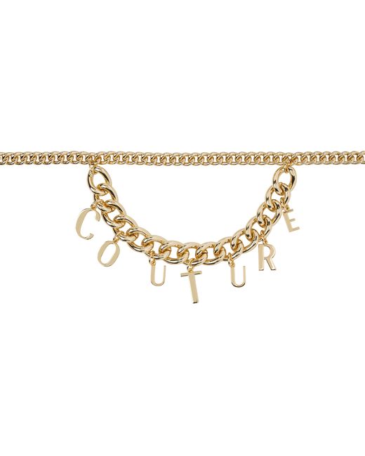 Versace Jeans Couture Gold Charms Chain Belt