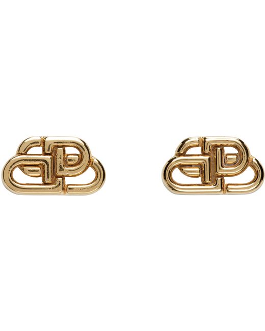 Balenciaga Gold BB XS Earrings