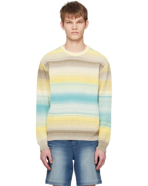 Solid Homme Striped Sweater