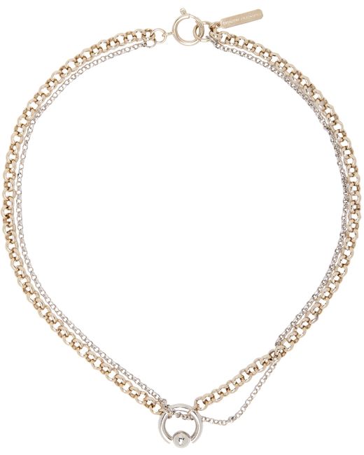 Justine Clenquet Gold Silver Danny Necklace