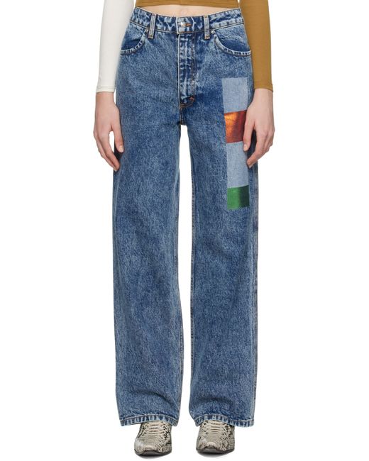 Eckhaus Latta Wide-Leg Jeans