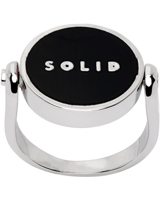 Solid Homme Silver Solid Round Ring