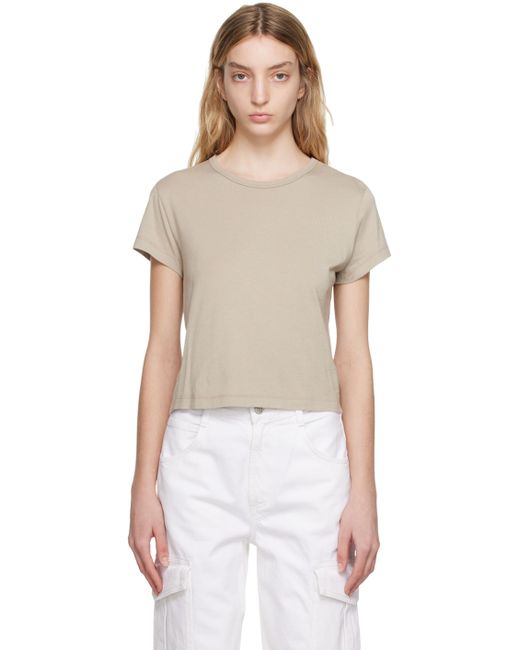 Agolde Taupe Drew T-Shirt