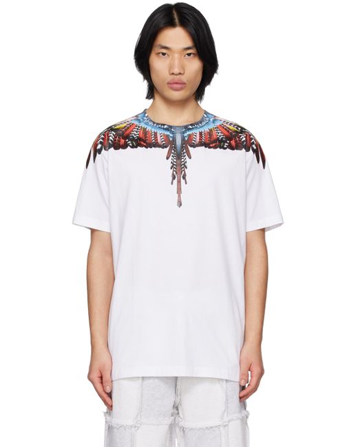 Marcelo Burlon County Of Milan White Grizzly Wings T-Shirt