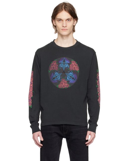 Re/Done Cosmic Rose Long Sleeve T-Shirt