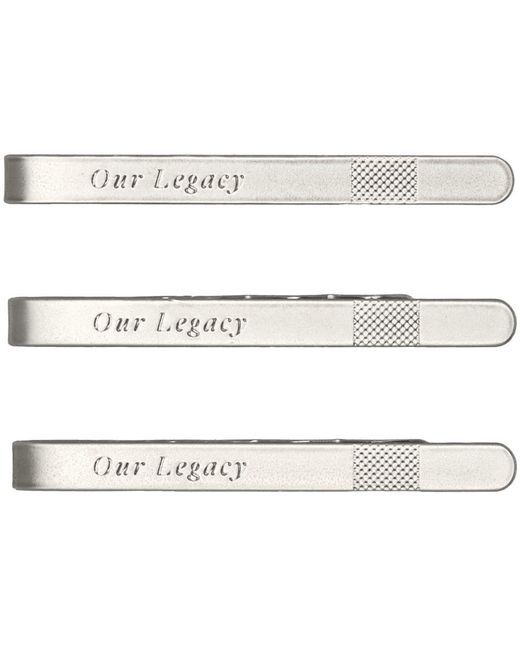 Our Legacy Exclusive Three-Pack Engraved Tie Bar