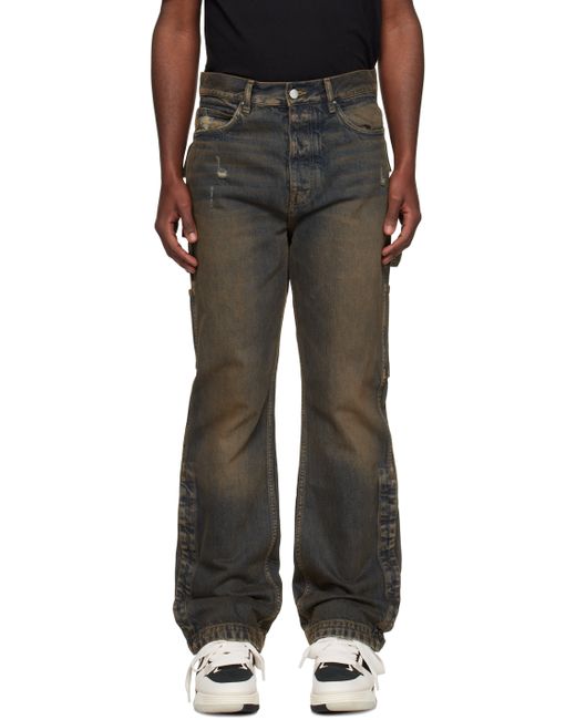 Amiri Indigo Stack Workman Jeans