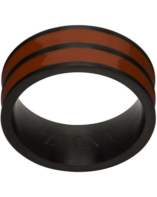 Z Zegna Black Signifier Ring