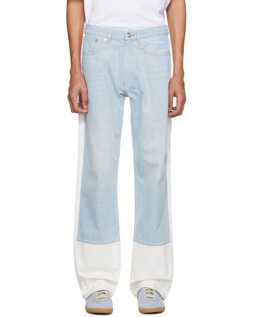 Bluemarble White Paneled Jeans