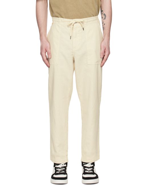 Boss Off-White Drawstring Trousers