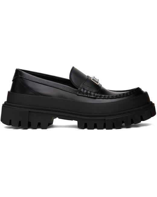 Dolce & Gabbana Black Hi-Trekking Loafers