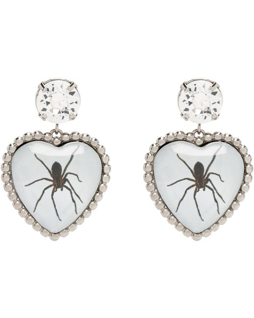 Safsafu Exclusive Silver Spider Bff Earrings