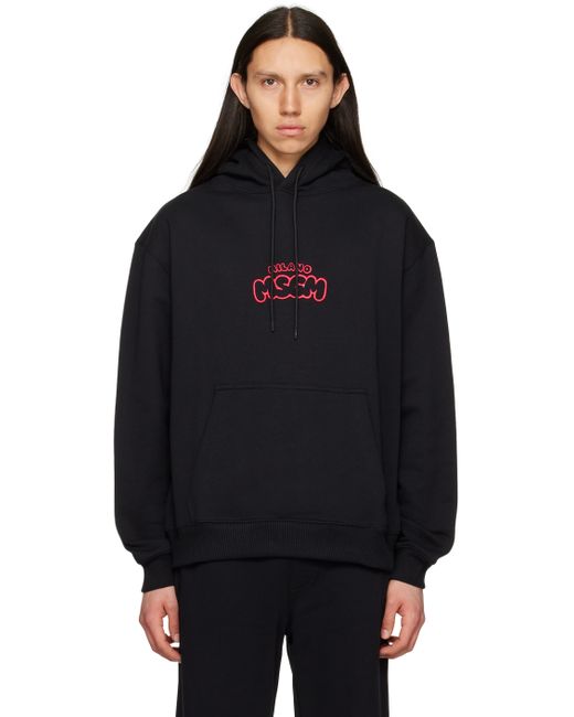 Msgm Embroidered Hoodie