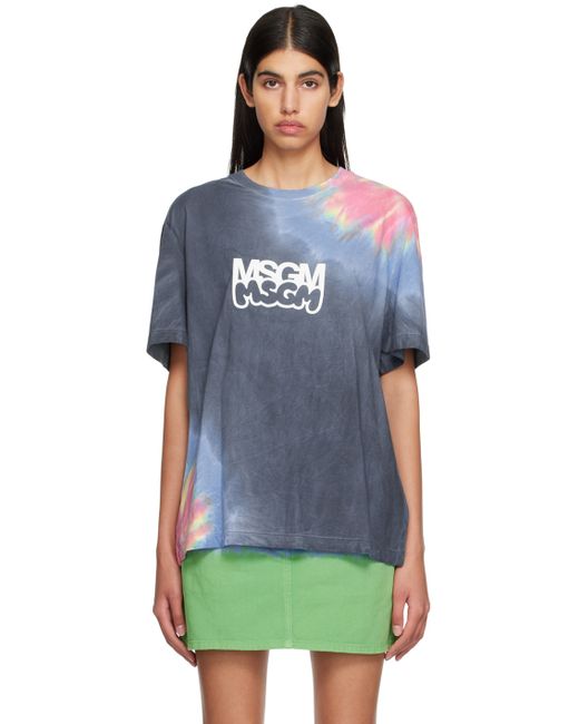Msgm Burro Studio Edition Tie-Dye T-Shirt