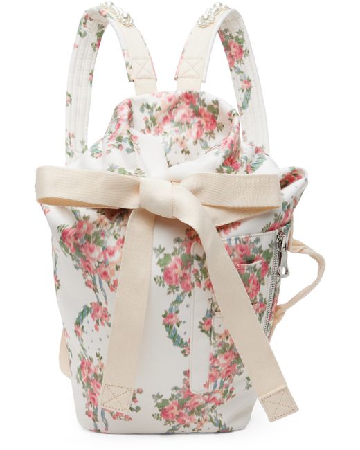 Simone Rocha Off Small Bow Tie Backpack