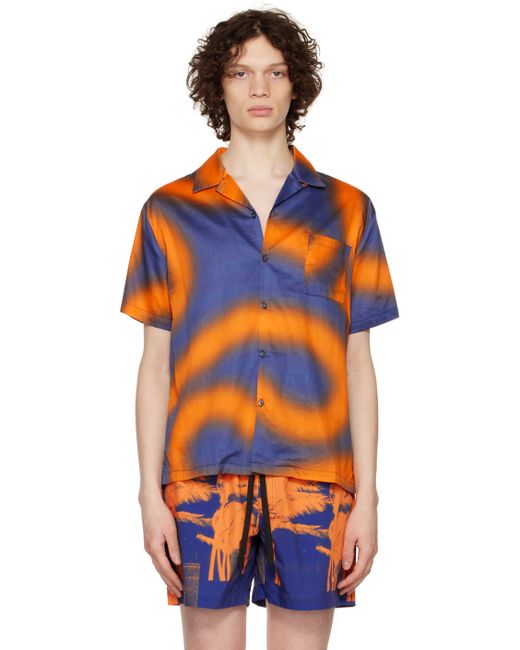 Double Rainbouu Orange Printed Shirt