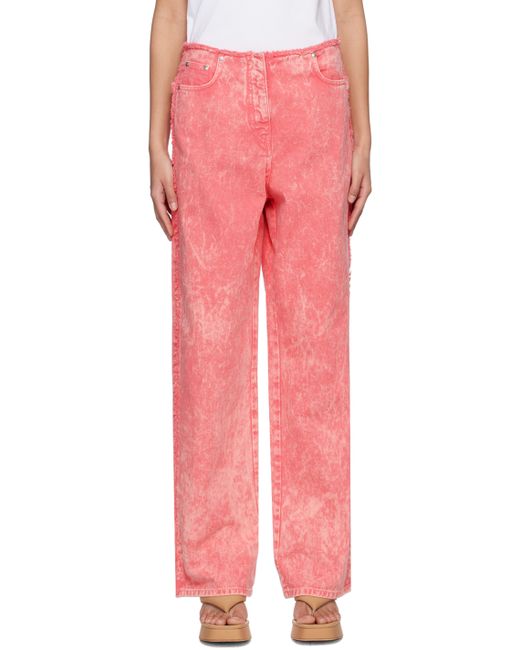 Msgm Pink Faded Jeans