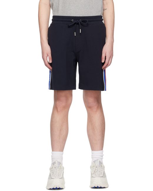 Moncler Navy Stripe Shorts