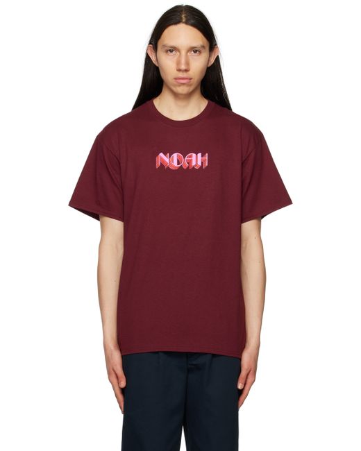 Noah NYC Burgundy Stack T-Shirt